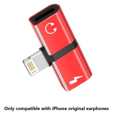 Adapatador De Auriculares Audifonos Para Iphone 2 En 1 Con Puerto De Carga USB C - Image 1 of 4
