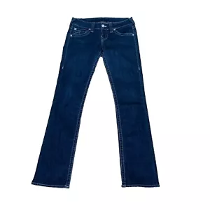 Jeans donna True Religion dritto taglia 29 blu cuciture interne 32 - Foto 1 di 11