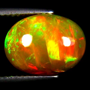 3.46 ct Very good Oval Cabochon (13 x 10 mm) Ethiopia Play of s Rainbow Opal - Picture 1 of 1