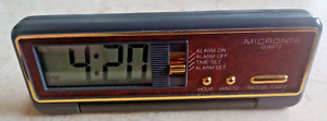 NM-MINT MICRONTA 63 709 LCD QUARTZ DIGITAL TRAVEL ALARM CLOCK *WORKS