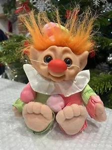 DAM Clown Troll Plush With Nose 10” 1985 - Picture 1 of 7
