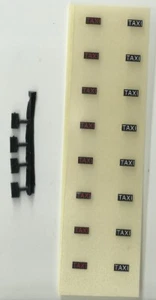 DC108. SCOTTOY –INSEGNA TAXI METALLO + FOGLIO DECAL Idoneo anche modelli 1/43 - Bild 1 von 1