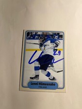 New Jersey Devils LENNI HAMEENAHO Signed Finland Card