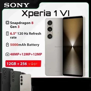 SONY Xperia 1 VI XQ-EC44 XQ-EC72 256GB 12GB RAM Odblokowany smartfon - Zdjęcie 1 z 10