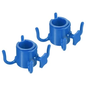 Spiaggia Ombrello Gancio,2pz 4 Rebbi Plastica Appeso Regolabile Ganci,Blu - Foto 1 di 5