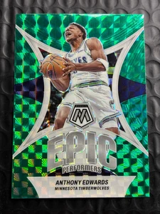 2023-24 Panini Mosaic - Epic Performers Anthony Edwards #20 Green Mosaic Prizm - Bild 1 von 2