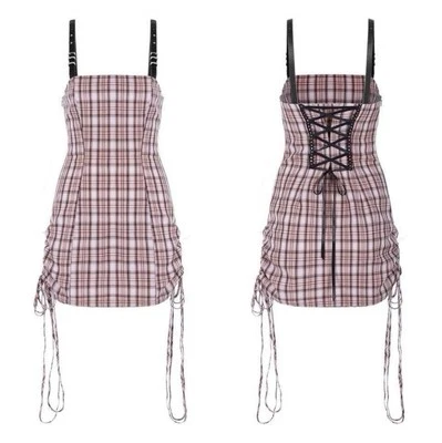 Punk Rave New With Tags Dress Black And Pink Size Medium Black Shoulder Straps - Image 1 of 4