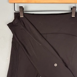 Leggings donna Lululemon Fast As Fleece 28" 4 tasche nere logo riflettente - Foto 1 di 9