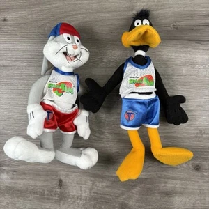 Vintage 1996 SPACE JAM - McDonalds Looney Toons Plush Lot w/Daffy & Bugs Bunny - Picture 1 of 15