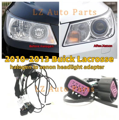 Adapter Wire Harness for 2010-2013 Buick Lacrosse Headlight Halogen to Xenon - Image 1 of 4
