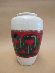 Vase, West German, possibly Scheurich, 154, funky, vintage - Foto 1 di 10