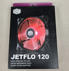 Ventilateur Cooler Master JetFlo 120 mm LED rouge ventilateur de refroidissement haute performance - Photo 1/2