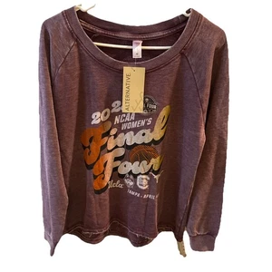 NCAA Women’s 2025 Final Four Purple Pullover Sweatshirt Size M Stonewash - Picture 1 of 7