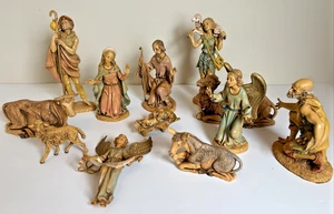 13 Vintage Fontanini Depose Italy Krippenfiguren Figuren Weihnachten Spinnenmarke - Bild 1 von 24
