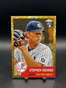 2022 Topps Chrome Platinum Anniversary. Stephen Ridings #381 Gold Toile. Yankees - Bild 1 von 2