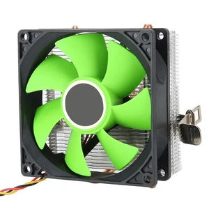 Cpu Fan Desktop Computer Accessory Down Blow 2 Brass Pipe For 775 / 11 AM - Afbeelding 1 van 13