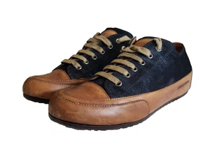 Candice Cooper Rock Antracite-Off Navy Sneakers in pelle italiana, donna taglia 7,5 - Foto 1 di 11