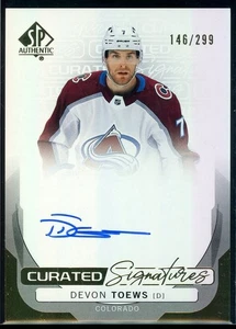 2024-25 SP Authentic Curated Signatures #SPCDT Devon Toews 146/299 - Picture 1 of 2