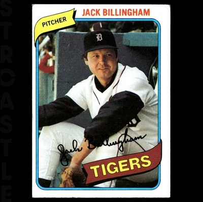 1980 Topps - Jack Billingham #603 Detroit Tigers ⚾ Baseball Card - Image 1 of 3