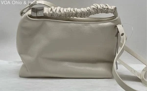 *NWT* A New Day Ruched Top Handle Crossbody Off White Bag Purse Brides - Picture 1 of 10