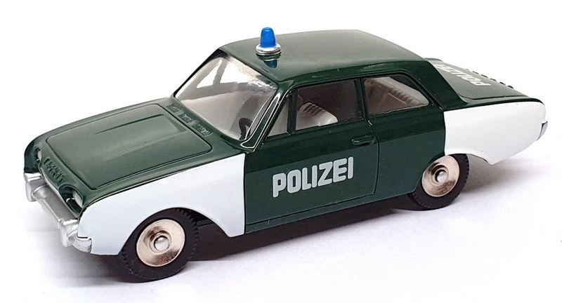Atlas Dinky Toys 551 - Ford Taunus Police Car Police - Verde/Blanco Foto 1 de 4