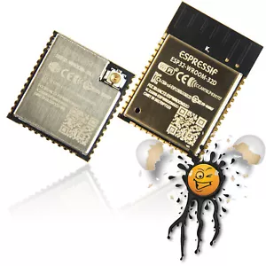 Espressif ESP32 WROOM ESP32D ESP32U 32Mbit 4MB Flash WiFi Bluetooth IoT Modul - Bild 1 von 5