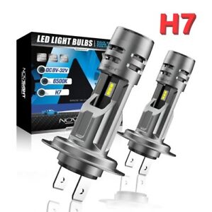 NOVSIGHT H7 Compact LED Headlight Bulbs Kit 12000LM Xenon White Replace Beams UK