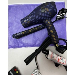 Monat Travel Hair Dryer and Mini Flat Iron with Bag- NWT - Picture 1 of 4