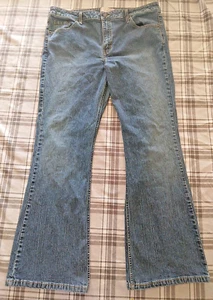 Levi Strauss Juniors Denim Lowrise Flare Jeans Blue 5 Pocket Size 17 Medium - Picture 1 of 11