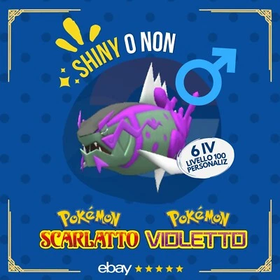 Basculegion M Shiny o Non ✨ 6 IV Competitivo Custom Pokémon Scarlatto Violetto - Immagine 1 di 4