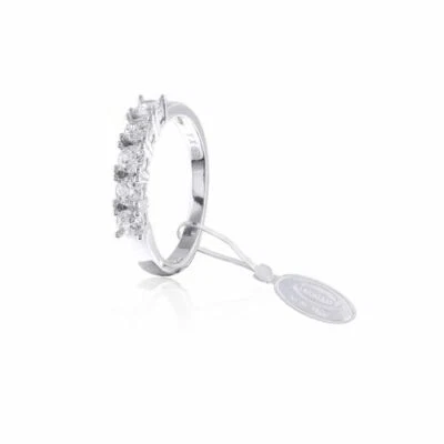 UNOAERRE Anello in Argento Con Zirconi per Donna da Ragazza Idea Regalo - Immagine 1 di 3