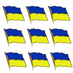 Ukraine Flag Pin Brooch Badge Pin Clothes Lapel Decor Party Clothing Jewellery