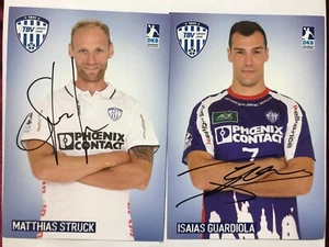2 Autogramme TBV LEMGO LIPPE-Isaias Guardiola & M.Struck-Spanien-handsigniert-AK - Bild 1 von 2