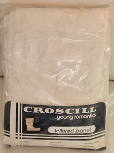 Croscill Sheer young romantics Tailored Panel Curtain 43"x84" oyster floral - Picture 1 of 10