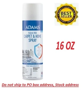 ADAMS FLEA & TICK CARPET AND HOME SPRAY COVERS 2000 SQ FT 16 OZ-FRESH STOCK - Picture 1 of 9