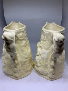 Vintage Permeation Parian England Hochrelief kleines Milchkännchen Krug weiß - Bild 1 von 4