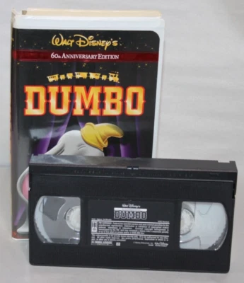 Dumbo – Walt Disney 60th Anniversary Edition (2001 VHS) – Clamshell Case — 第 1/4 张图片