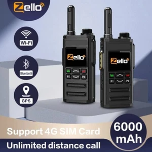 Zello Walkie Talkie 4G Sim & WiFi Compatible 100+ Miles Professional POC Walkie - Picture 1 of 6
