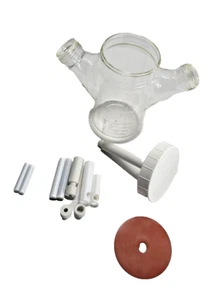 Wheaton Double Sidearm 500mL Magna Flex Microcarrier Spinner Flask 356832 Incomp - Picture 1 of 3