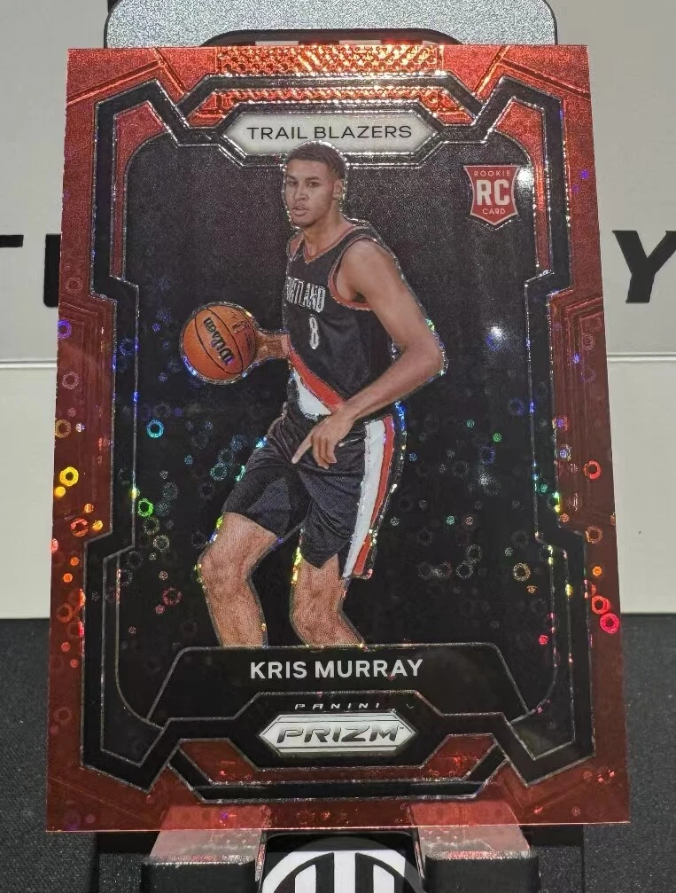 Kris Murray 2023-24 Panini Prizm 092/100 Red Disco RC Trail Blazers #142