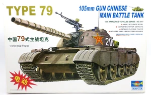 Trumpeter 1/35 Type 79 Chinese Main Battle Tank 105mm Gun Model Kit 00317 - Picture 1 of 5