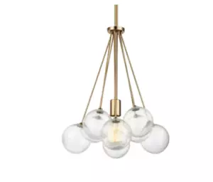 Generation Lighting Visual Comfort Bronzeville 14" Wide Pendant with Clear ... - Picture 1 of 6