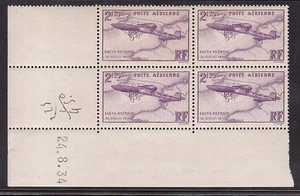 France #C7 XF/NH Corner Block - Picture 1 of 1