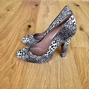 Alaia Leopard Print Calf Hair Leather Pumps Heels, Size 40.5 EU - Picture 1 of 9