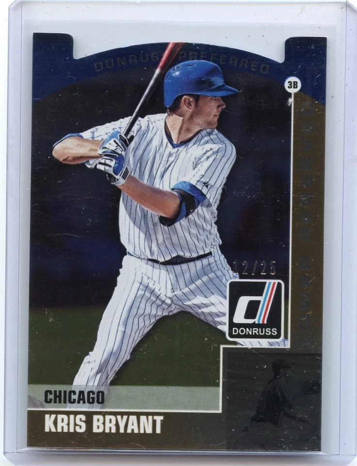 2015 DONRUSS #40 KRIS BRYANT "LOWER RESERVED" ROOKIE RC SP #12/25, CHICAGO CUBS - Image 1 of 1