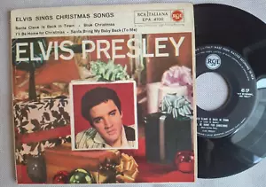 ELVIS PRESLEY SINGS CHRISTMAS SONGS 4 BRANI RCA ITALY EP 1960 45 RPM 7" - Foto 1 di 6