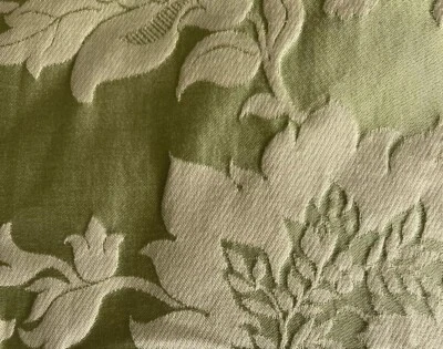 Kravet Couture 18636-30 Delfino Damasco Seda Algodón Tela Italia 2 1/2 Yardas Foto 1 de 4