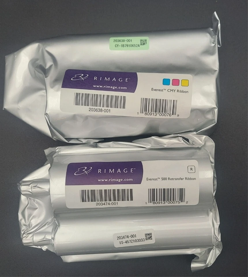 5 SETS Rimage Everest I/II/III CMY Ribbon and Retransfer (203638-001/203474-001) - Image 1 of 1