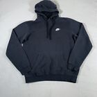 Nike Sweater Mens Small Black Soft Touch Cotton Hoodie Sweatshirt Classic Fit B1