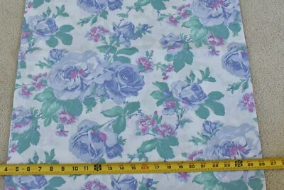 20" Long, Vintage/Large Pastel Pink Blue Green Floral Cotton/Marcus,P5624 - Image 1 of 4